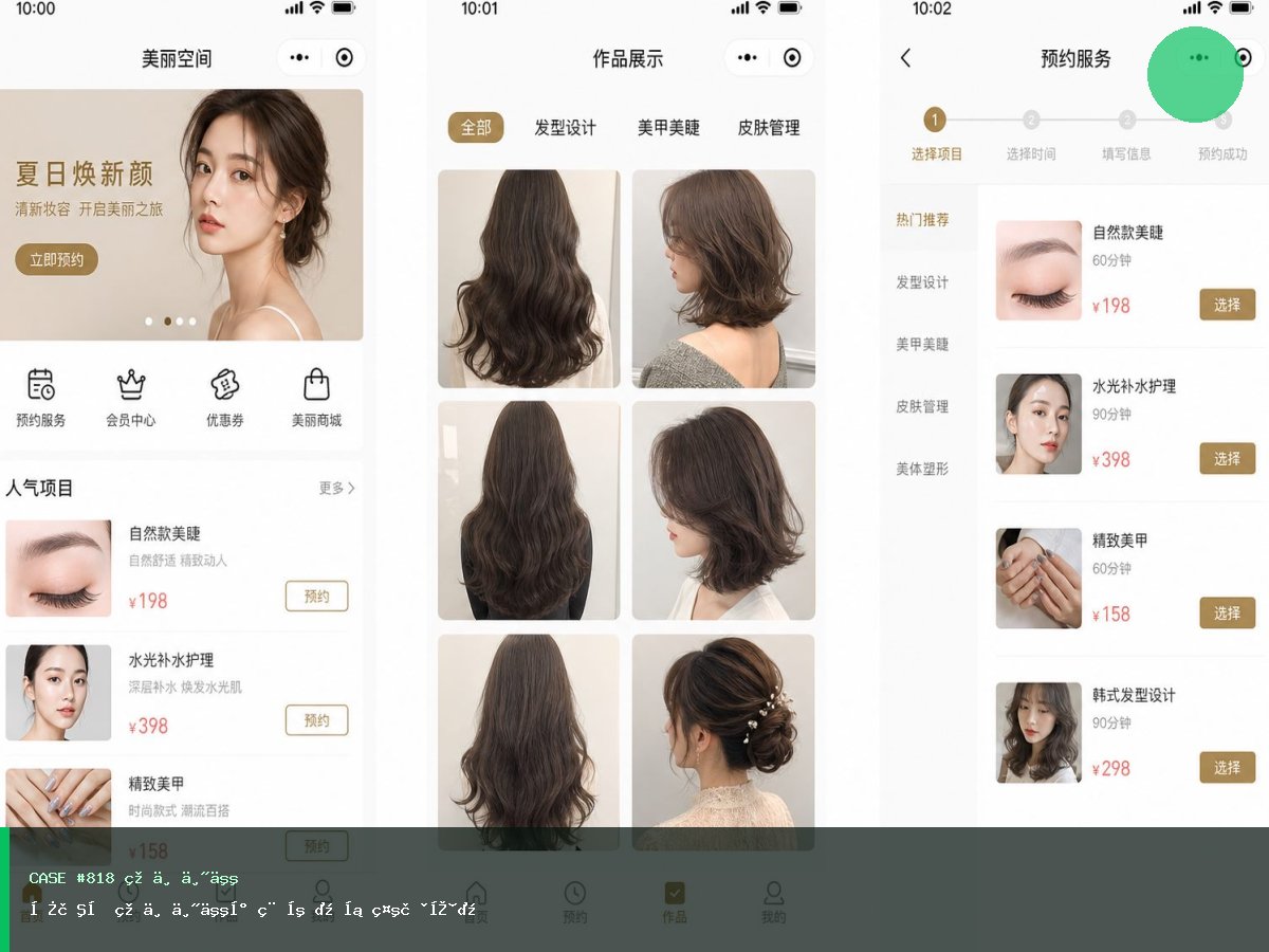 启航坊美业丽人小程序（展示获客）
