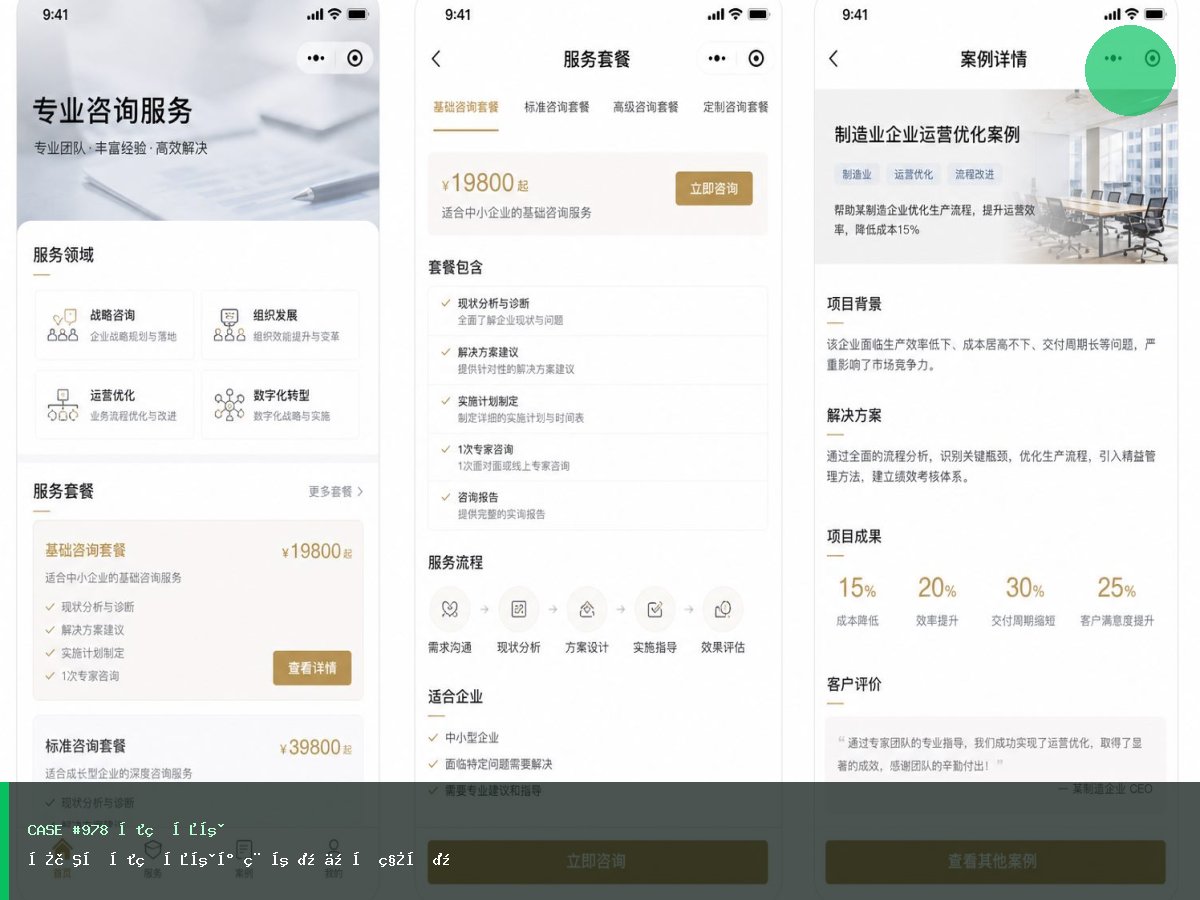 瑞禾坊医疗健康小程序（展示获客） 界面 3