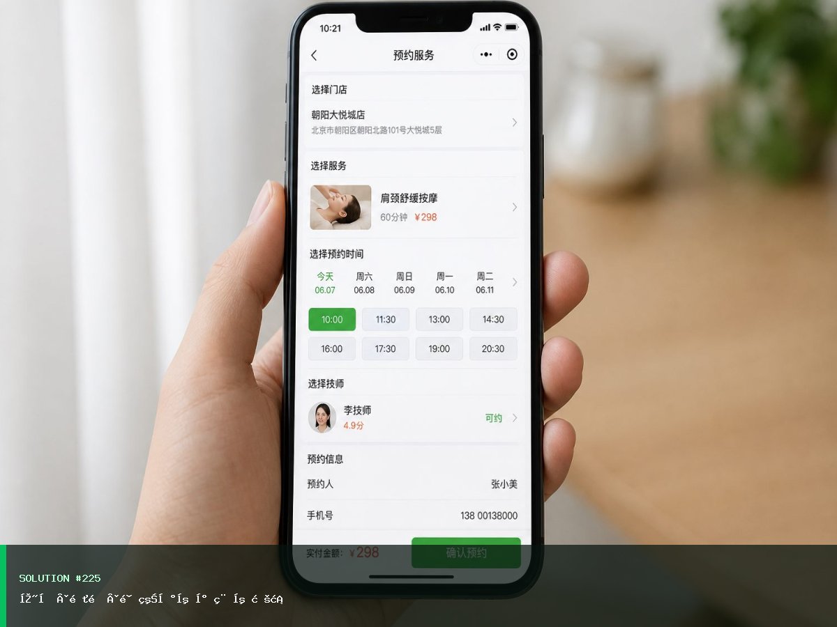 宽城·邻里·预约到店小程序方案