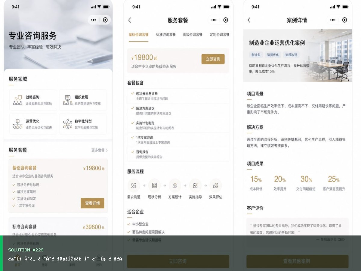 汽开·清荷·房产家装小程序方案