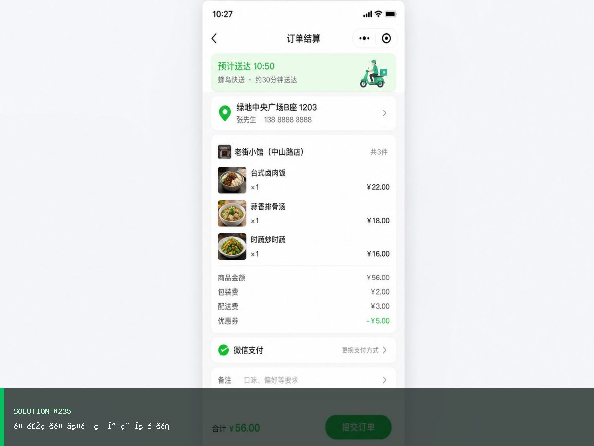 餐饮点餐交易版小程序方案
