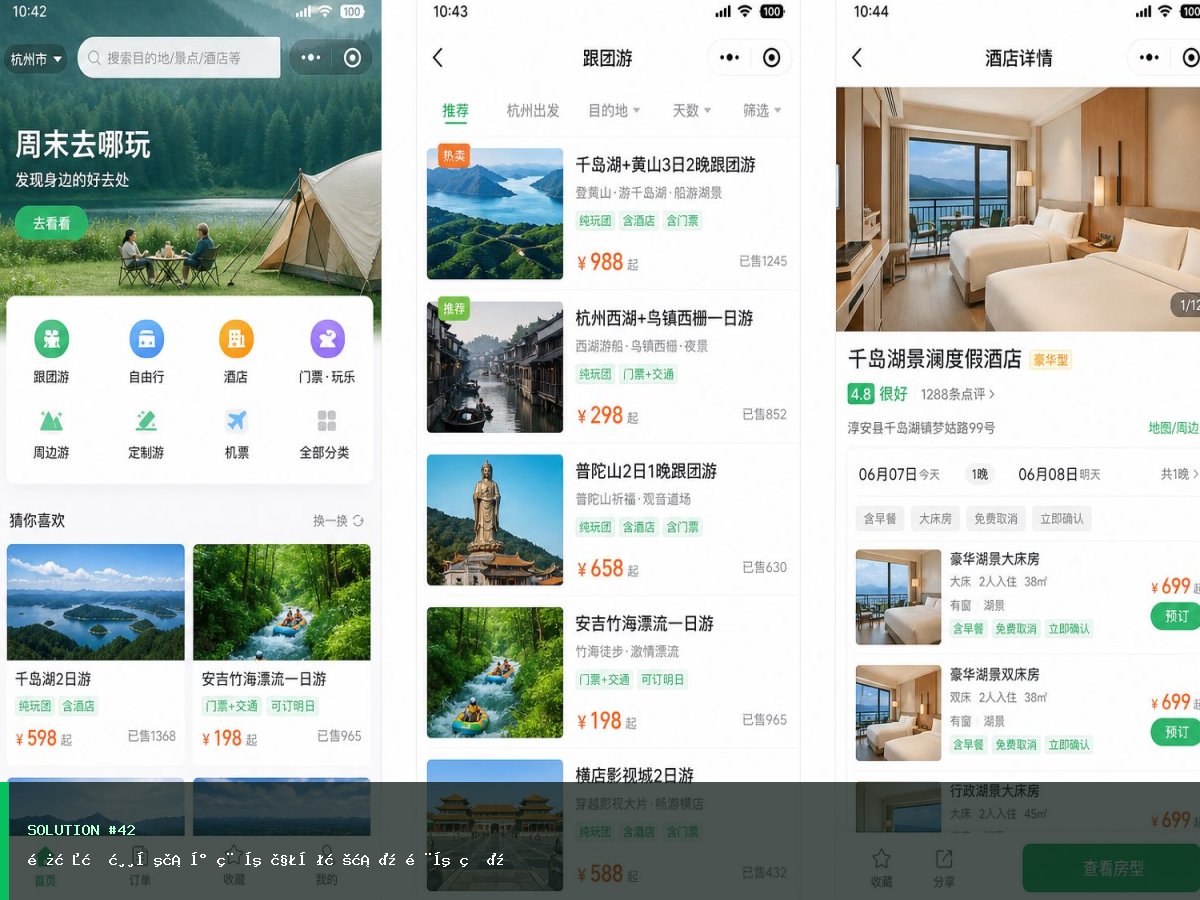 长春旅游出行小程序解决方案（门店版）
