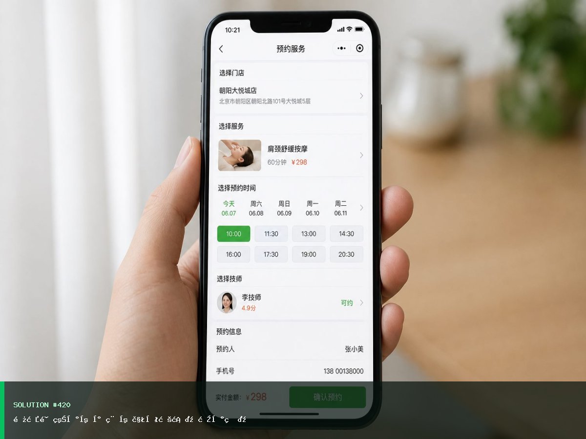 长春预约到店小程序解决方案（本地版）