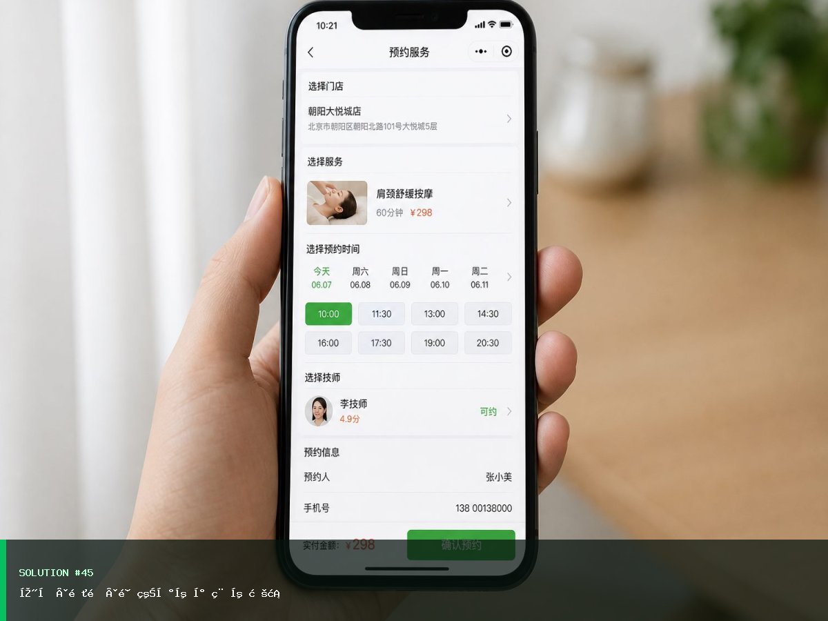 宽城·邻里·预约到店小程序方案