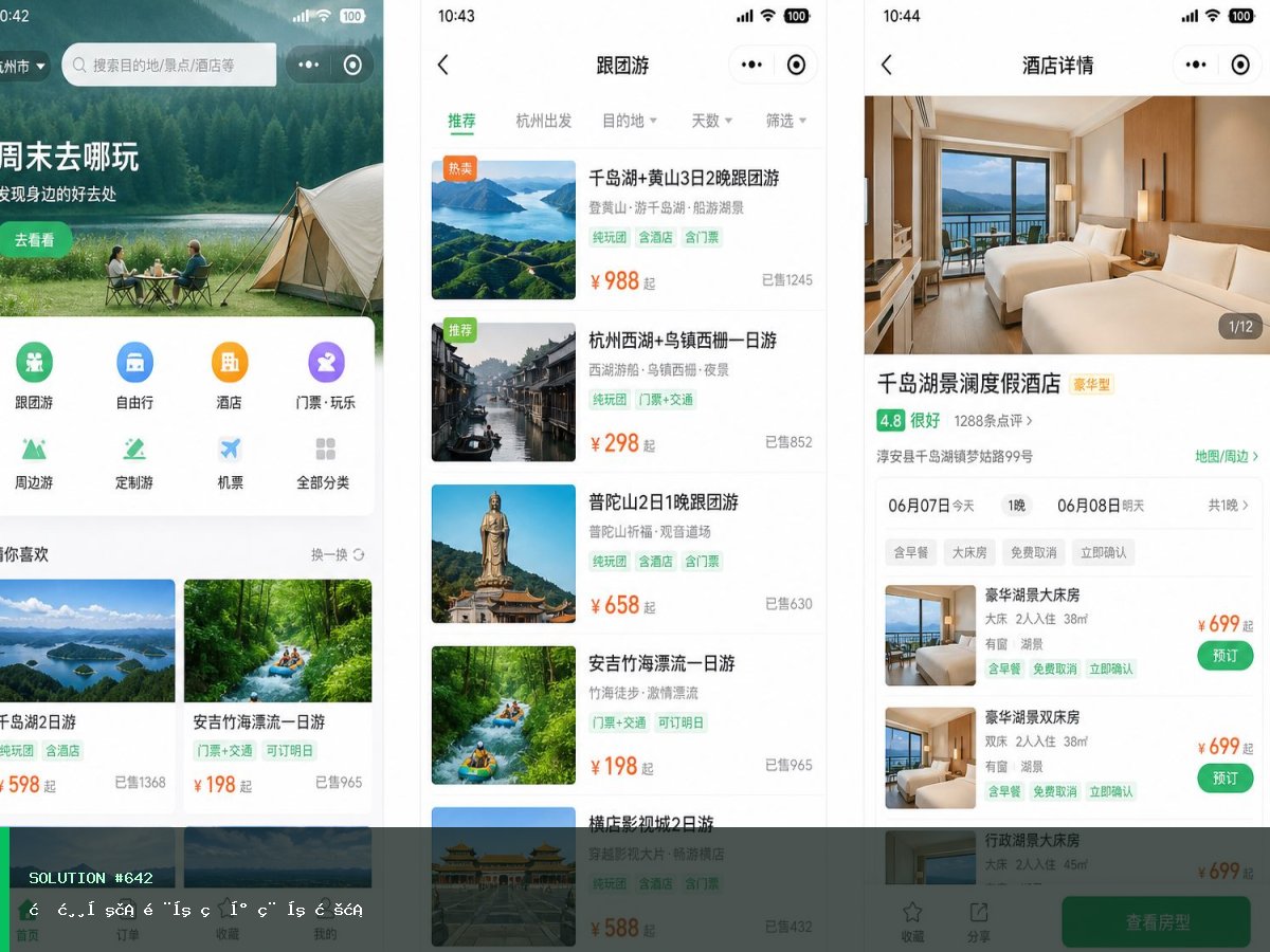 二道·明泽·旅游出行小程序方案 界面 2