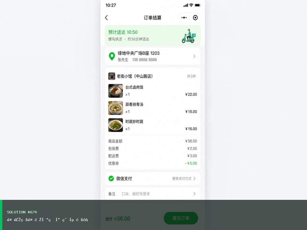 餐饮点餐本地版小程序方案