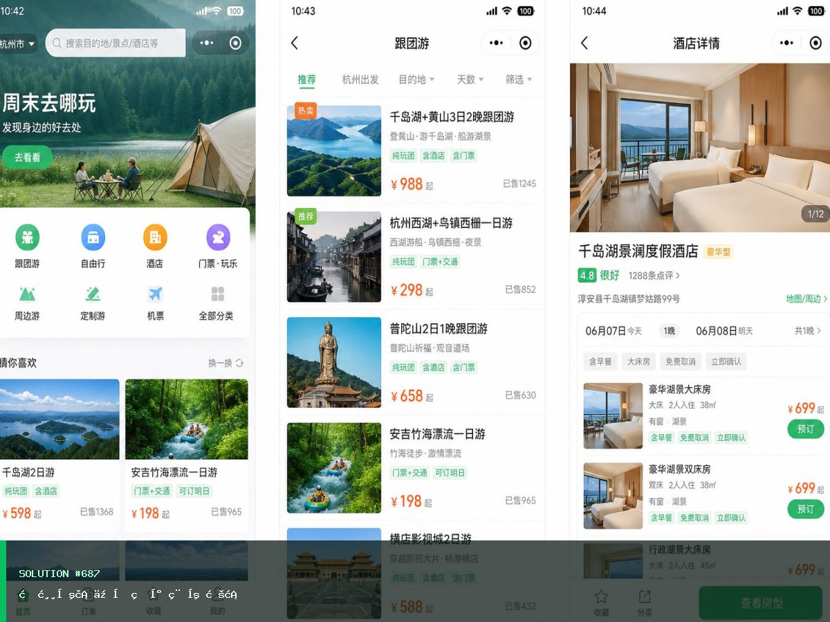 旅游出行会员版小程序方案