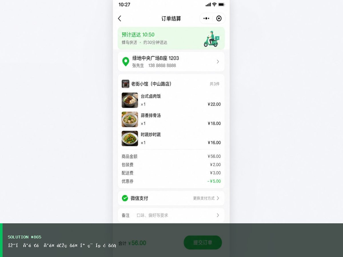 宽城·邻里·餐饮点餐小程序方案