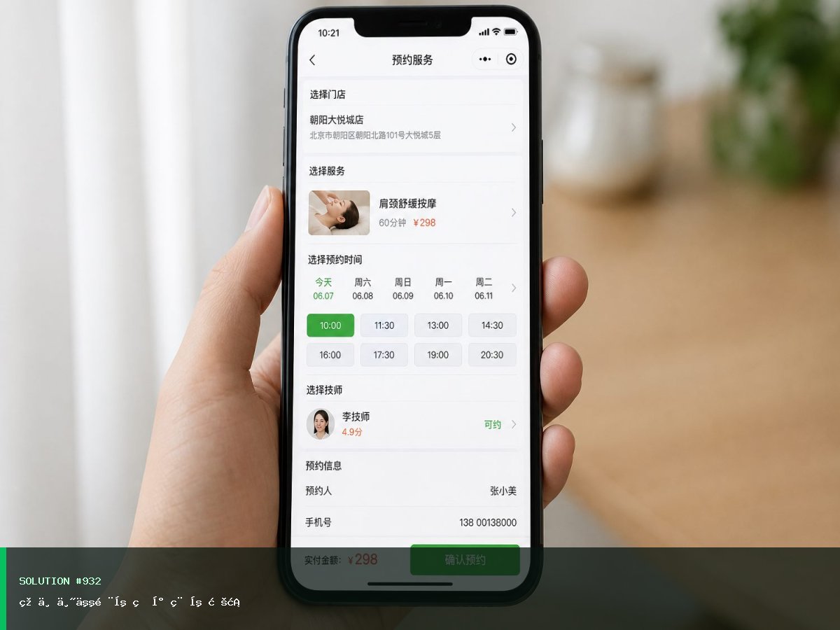 美业丽人门店版小程序方案 界面 4