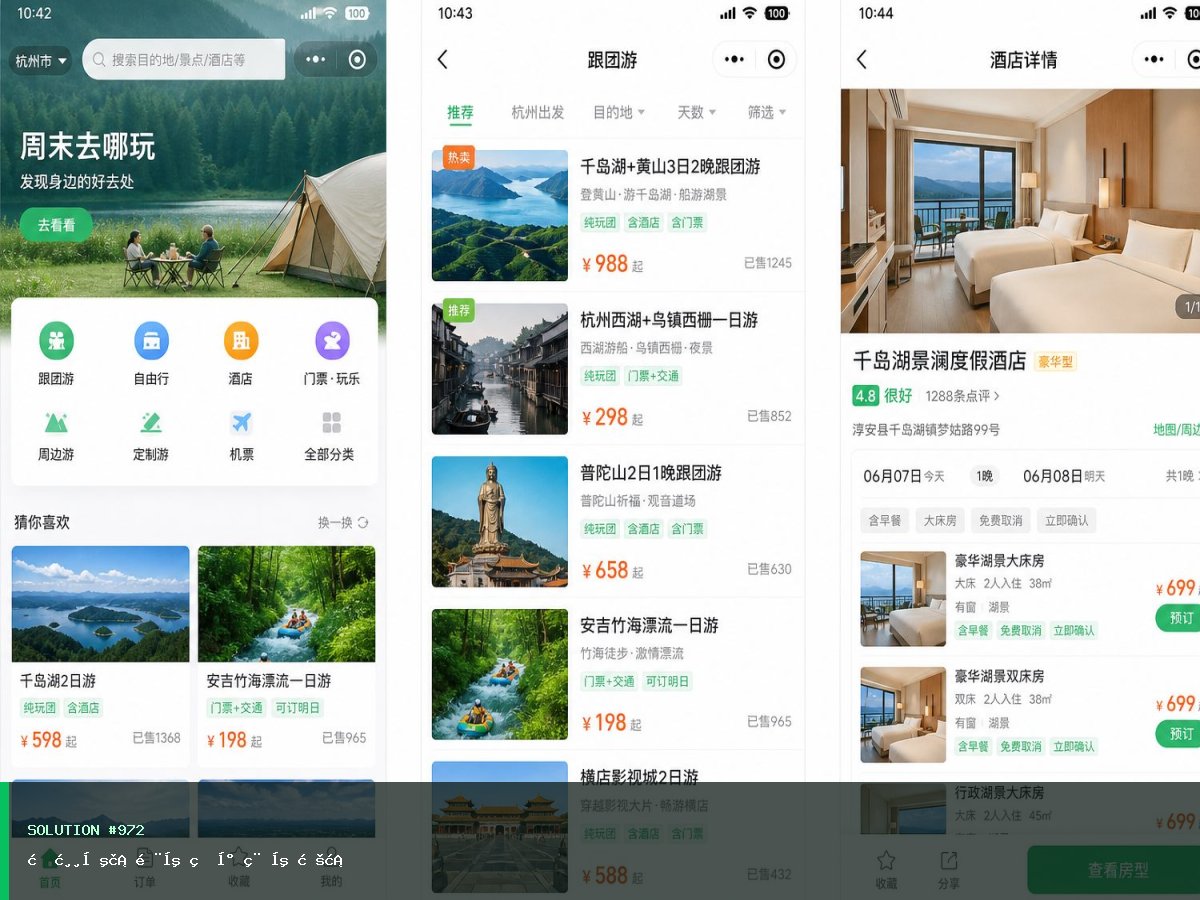 旅游出行门店版小程序方案 界面 3